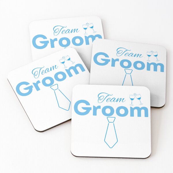 Item preview, Team Groom – Blue Tie Party designed and sold by ZerotwoStudio.
