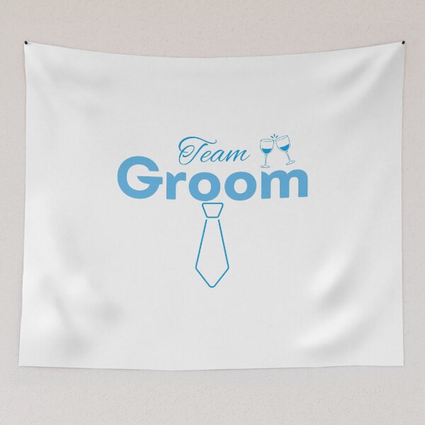 Item preview, Team Groom – Blue Tie Party designed and sold by ZerotwoStudio.