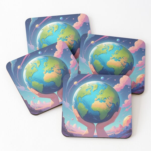 Item preview, protect the environment animated galaxy art style designed and sold by RedOrBlueIts4U.