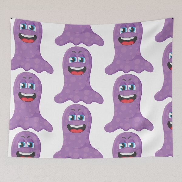Item preview, Cute Cartoon Purple Monster Character designed and sold by Richstd.
