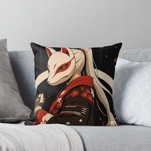 Item preview, Kitsune Warrior – Fox Masked Flame Guardian designed and sold by SuperNovaDesigns.