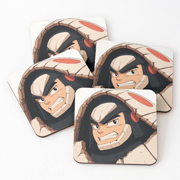 Item preview, Stone Armor Hero – Retro Anime Warrior designed and sold by SuperNovaDesigns.