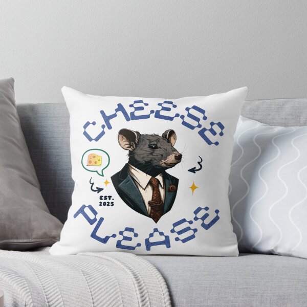 Item preview, Cheese Please – Sophisticated Rat in Suit Funny Cheese Lover Design designed and sold by Broken Minimalister.