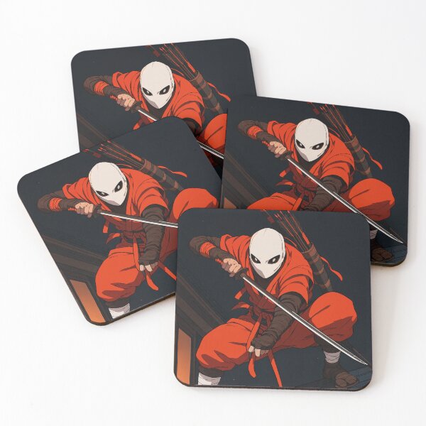 Item preview, Shadowblade Ninja – Red Warrior on the Rooftops designed and sold by SuperNovaDesigns.
