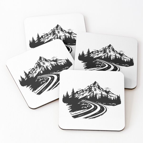 Item preview, Mountain Winding Road Highway Alpine Ridge Highland View designed and sold by inkoutninja.