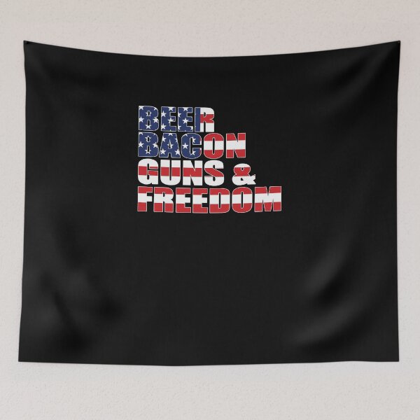 Item preview, Beer, Bacon, Guns & Freedom designed and sold by TeeTimeGuys.