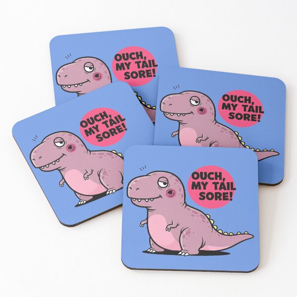 Item preview, Dino Sore A Hilarious Cartoon Dinosaur In Pain designed and sold by SurrealArtSzysz.