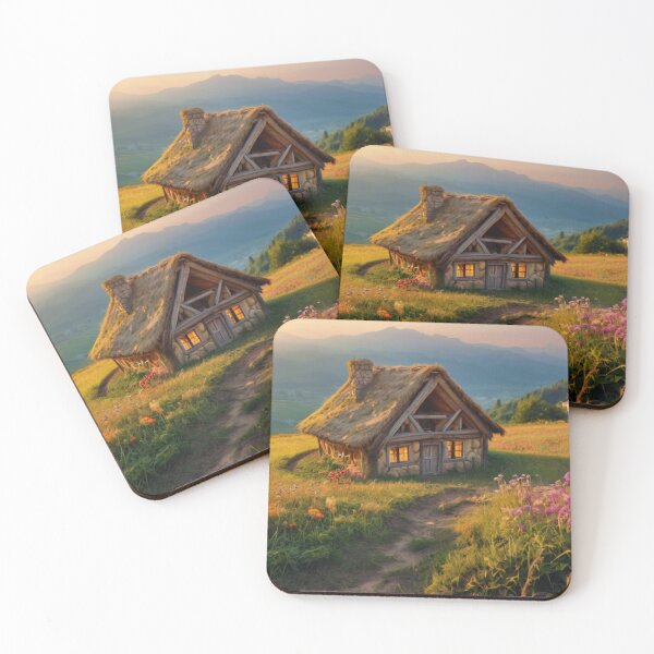 Item preview, Hidden Haven: Enchanted Straw Home in the Hills designed and sold by BlareBlare.