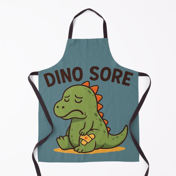 Item preview, Dino Sore Funny Injured Dinosaur Cartoon designed and sold by SurrealArtSzysz.