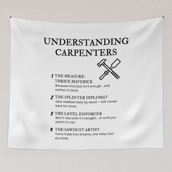 Item preview, Understanding Carpenters – Funny Woodworking Quotes for Builders & Sawdust Legends designed and sold by PsyFlow35.