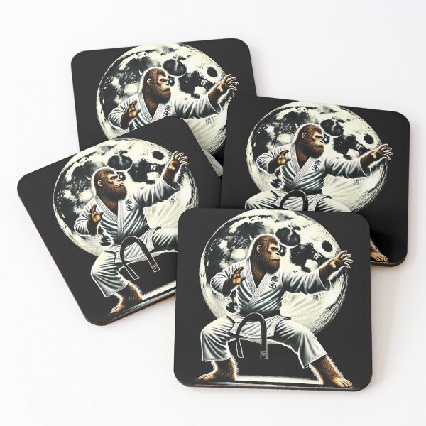 Item preview, Bigfoot Doing Aikido Sasquatch Martial Art designed and sold by Kimberley King Art  King Art.