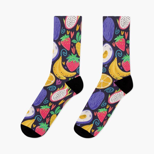 Artikelvorschau, Tropical Fruit Frenzy – Lebendiges handgezeichnetes Muster entworfen und verkauft von ArtLab-store.