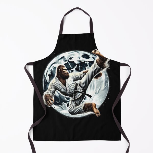 Item preview, Bigfoot Doing Karate Kick Judo Taekwondo Sasquatch Martial Art designed and sold by Kimberley King Art King Art.