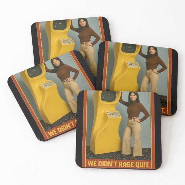 Item preview, Retro Arcade Girl – We Ran Out of Quarters designed and sold by ConsumeByAndy.