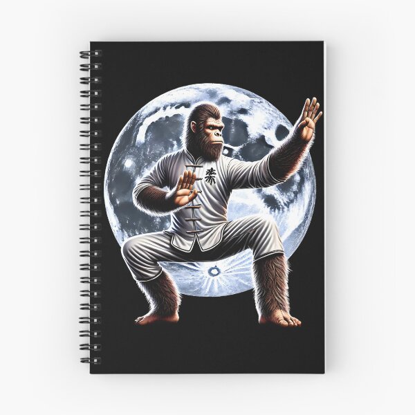 Item preview, Bigfoot Doing Wing Chun Sasquatch Martial Art designed and sold by Kimberley King Art  King Art.