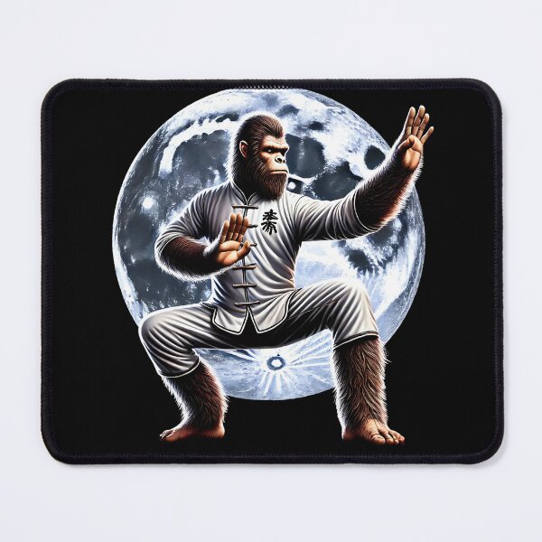 Item preview, Bigfoot Doing Wing Chun Sasquatch Martial Art designed and sold by Kimberley King Art King Art.