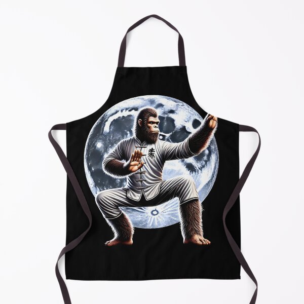 Item preview, Bigfoot Doing Wing Chun Sasquatch Martial Art designed and sold by Kimberley King Art  King Art.