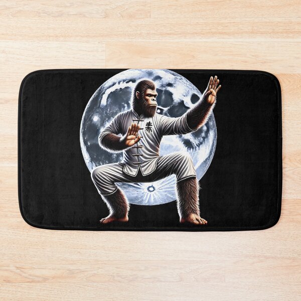 Item preview, Bigfoot Doing Wing Chun Sasquatch Martial Art designed and sold by Kimberley King Art  King Art.