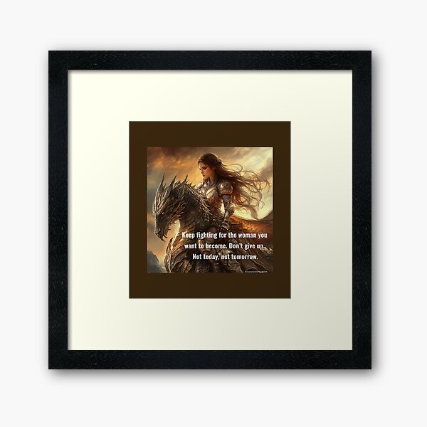 Item preview, Women Never Give Up Fighting designed and sold by Boss Woman Diaries.