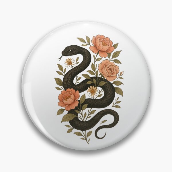 Item preview, snake with flowers classic tshirt designed and sold by anandsiva2703.