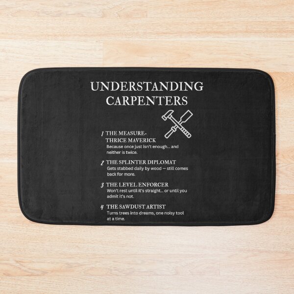 Item preview, Black – Understanding Carpenters – Funny Woodworking Quotes for Builders & Sawdust Legends designed and sold by PsyFlow35.