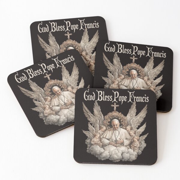 Item preview, Pope Francis Angels Catholic Church God Bless Pope Francis designed and sold by Becki-Studio.