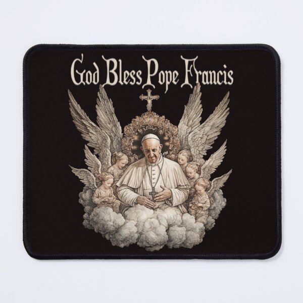 Item preview, Pope Francis Angels Catholic Church God Bless Pope Francis designed and sold by Becki-Studio.