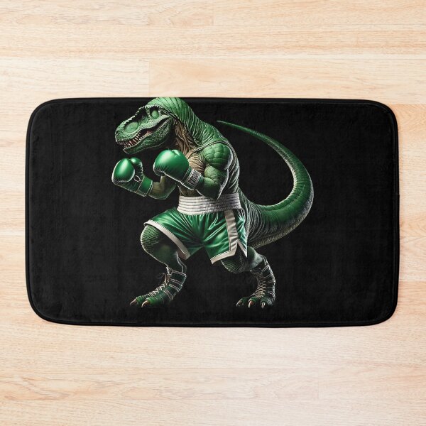 Item preview, Dinosaur Doing Boxing Boxer Martial Art designed and sold by Kimberley King Art  King Art.