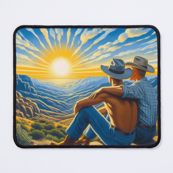 Item preview, Pointillism 1940s Summer Gay San Francisco Leather Cowboy Gay Pride Graphic Design designed and sold by ItsAKinkThing.