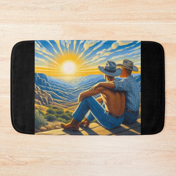 Item preview, Pointillism 1940s Summer Gay San Francisco Leather Cowboy Gay Pride Graphic Design designed and sold by ItsAKinkThing.