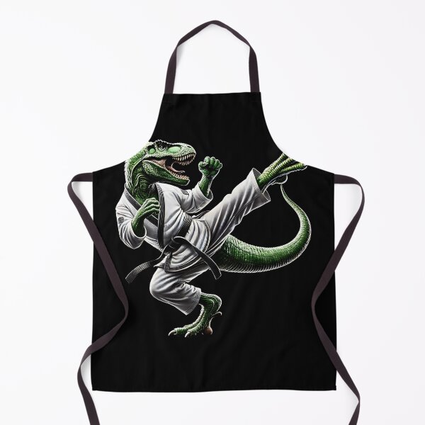 Item preview, Dinosaur Doing Karate Kick Martial Art designed and sold by Kimberley King Art King Art.