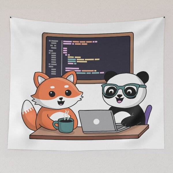 Item preview, Fox and Panda Dev Time designed and sold by Code  Monkeys.