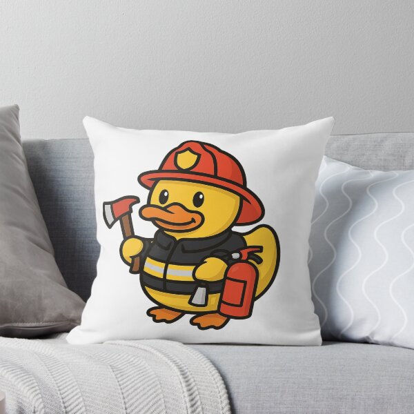 Item preview, Firefighter Duck – Fun rubber duck design with axe and fire extinguisher designed and sold by Patolabs.