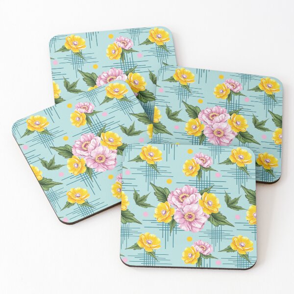 Item preview, Floral Pattern Art On Blue designed and sold by Ayesha Saleem.