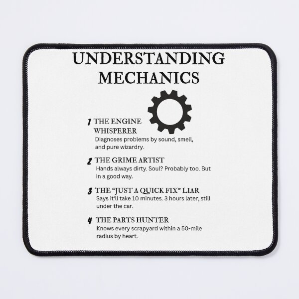 Item preview, Understanding Mechanics – Funny Grease Monkey Quotes for Car Lovers & Garage Pros designed and sold by PsyFlow35.
