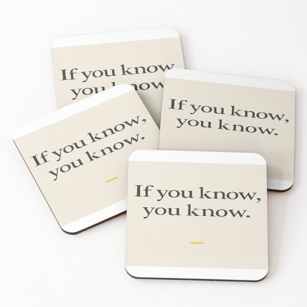 Item preview, If You Know, You Know designed and sold by LOGOSINTERIUM.