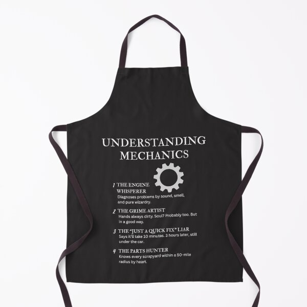 Item preview, Black – Understanding Mechanics – Funny Grease Monkey Quotes for Car Lovers & Garage Pros designed and sold by PsyFlow35.