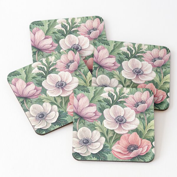 Item preview, Beautiful pink Anemone flowers designed and sold by Merrylands Artshop.