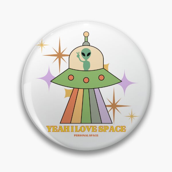 Item preview, I love Space (Presonal space) ufo funny alien designed and sold by 3DPossumPrints.