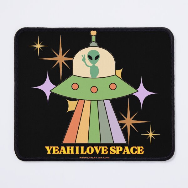 Item preview, I love Space (Presonal space) ufo funny alien designed and sold by 3DPossumPrints.