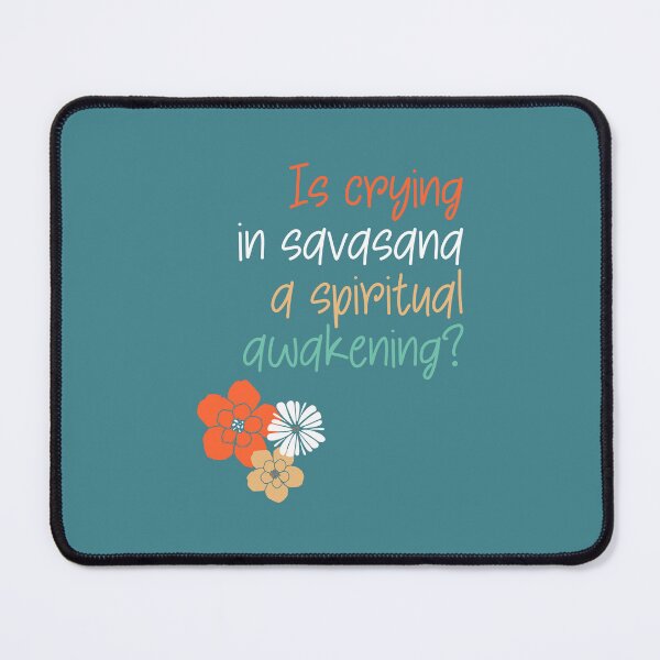 Item preview, Funny Savasana Quote with Flowers for yoga lovers designed and sold by ApricotBlossom.