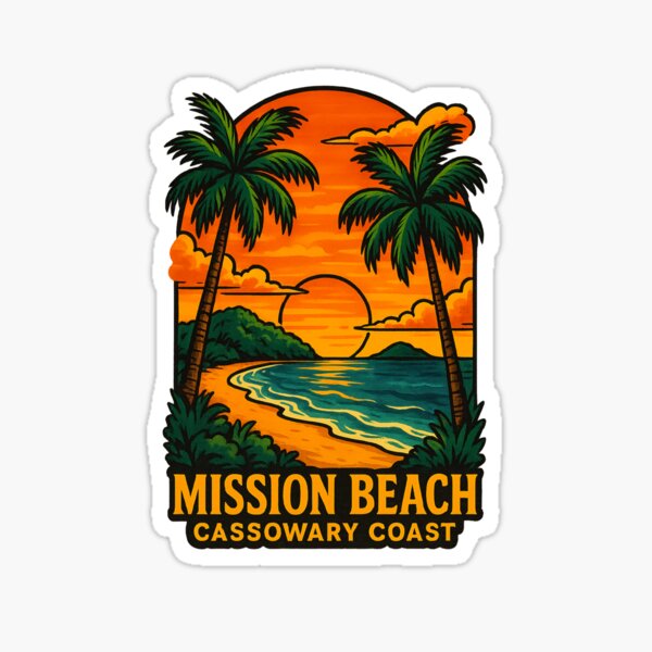Item preview, Mission Beach Queensland – Sunset on Cassowary Coast designed and sold by Aryabek.