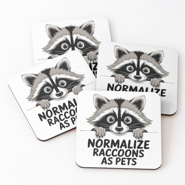Item preview, Normalize raccoons as pets designed and sold by ZAIKY DREAMS.