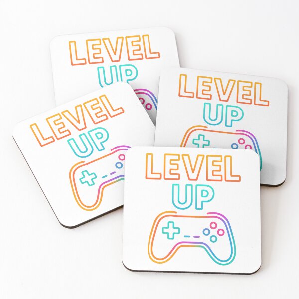 Item preview, LEVEL UP – Neon Gamer Controller Design designed and sold by PastimeMastery.