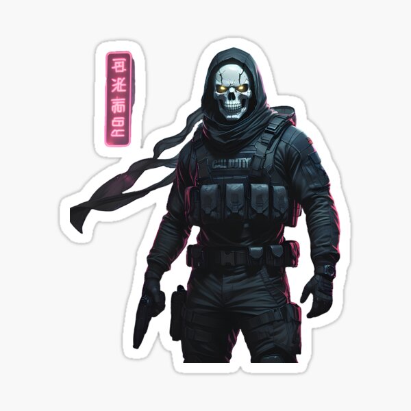 Item preview, Ghost Ops – Skull Soldier in Neon Shadows designed and sold by HeroicArsenal.