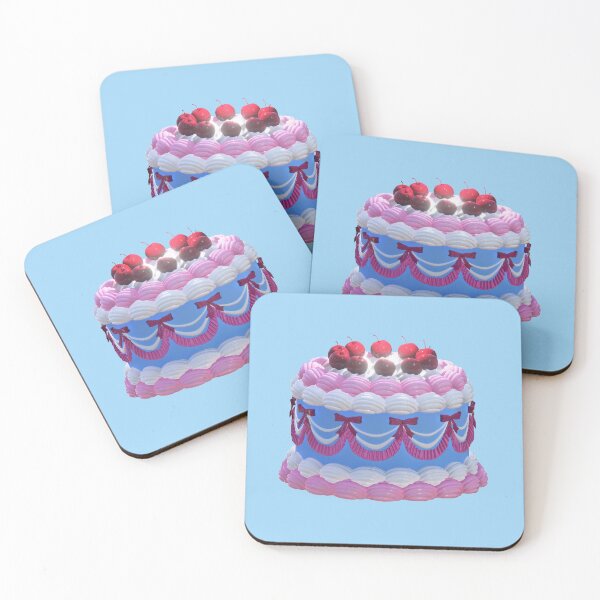 Item preview, Cherry Party Cake – Cute and Colorful Dessert Art designed and sold by Rainnie_design.