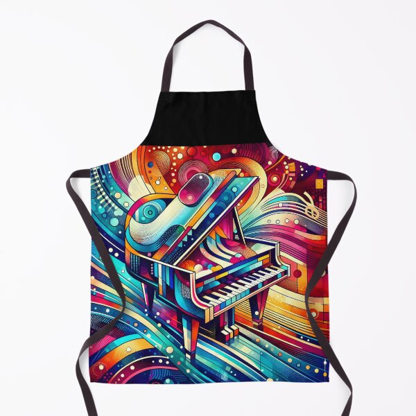 Item preview, Colorful Abstract Piano – Where Music Meets Magic designed and sold by EmeraldMusic.