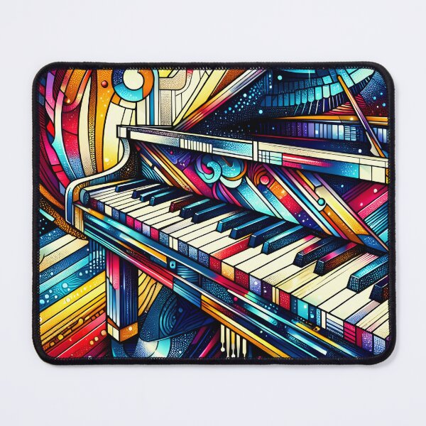 Item preview, Colorful Piano Keys Closeup – A Symphony of Detail designed and sold by EmeraldMusic.