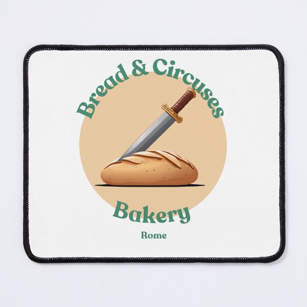 Item preview, Funny advertising roman bakery bread & circus designed and sold by Toga & Tonic.