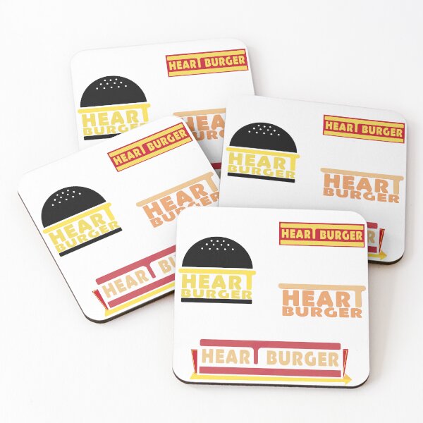 Item preview, Heart Burger Logos designed and sold by JesskeCreations.